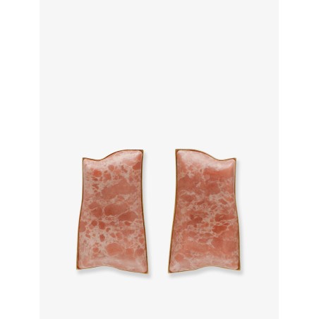 Alaya stone-effect resin earrings