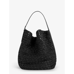 Raffia shoulder bag
