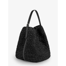 Raffia shoulder bag