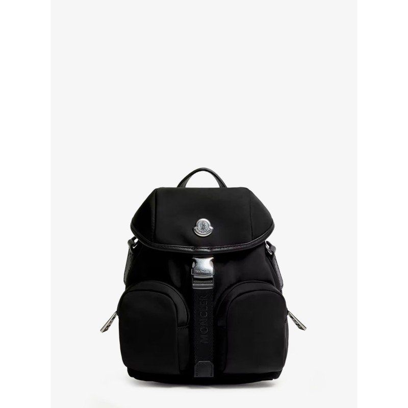 Trick nylon crossbody bag with logo patch on the front