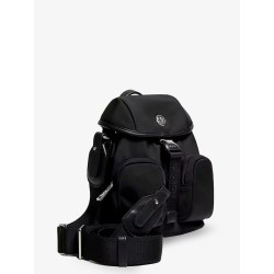 Trick nylon crossbody bag with logo patch on the front