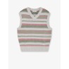 Unisex sleeveless cotton sweater