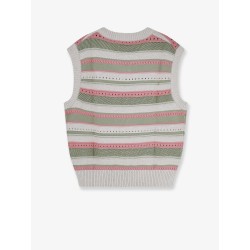Unisex sleeveless cotton sweater