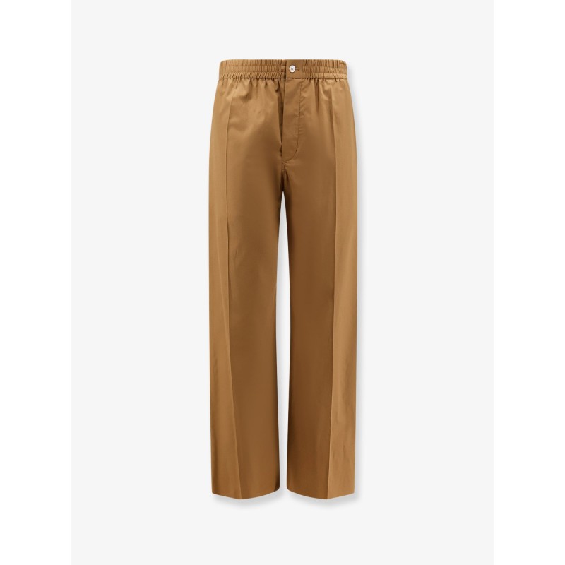 Cotton and linen trousers