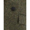 Fitted silk and virgin wool blend tweed blazer