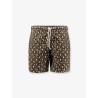 Nylon swim shorts with all-over micro pattern