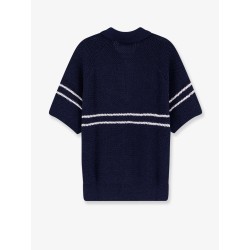 Half-Zip cotton blend sweater
