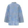 CAMICIA OVERSIZE CON DETTOGLIO FLOREALE