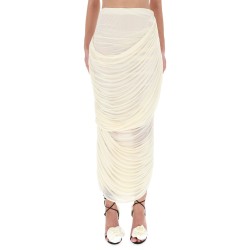 DRAPED MIDI SKIRT