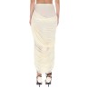 DRAPED MIDI SKIRT