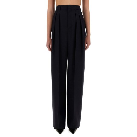 WIDE-LEG PANTS IN GRAIN DE POUDRE