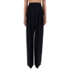 WIDE-LEG PANTS IN GRAIN DE POUDRE