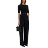 WIDE-LEG PANTS IN GRAIN DE POUDRE