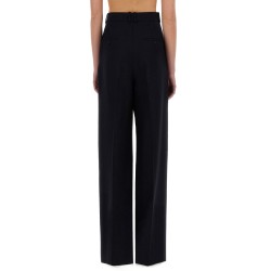 WIDE-LEG PANTS IN GRAIN DE POUDRE