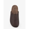Leather sandals with Precious Net detail