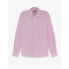 Cotton shirt with front embroidered logo