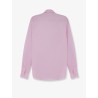 Cotton shirt with front embroidered logo