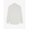 Cotton shirt with front embroidered logo