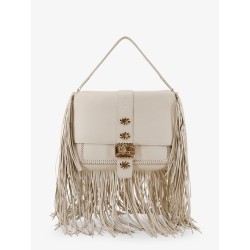 Rider leather handbag with metal Equestrian Knit logo