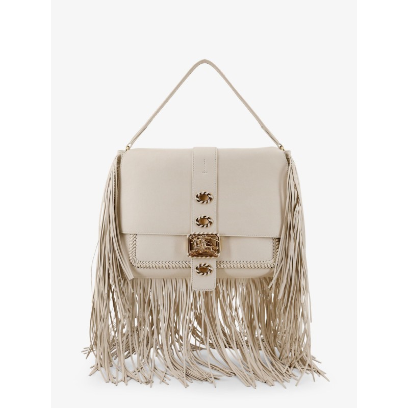 Rider leather handbag with metal Equestrian Knit logo