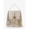 Rider leather handbag with metal Equestrian Knit logo