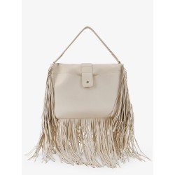 Rider leather handbag with metal Equestrian Knit logo