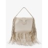 Rider leather handbag with metal Equestrian Knit logo
