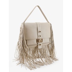 Rider leather handbag with metal Equestrian Knit logo