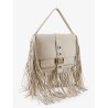 Rider leather handbag with metal Equestrian Knit logo