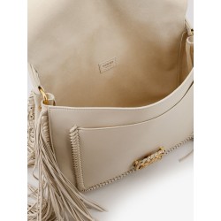 Rider leather handbag with metal Equestrian Knit logo