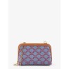 Jacquard fabric crossbody bag with all-over Triomphe logo