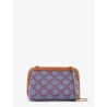 Jacquard fabric crossbody bag with all-over Triomphe logo