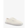 Serena leather sneakers with woven effect