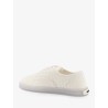 Serena leather sneakers with woven effect