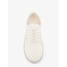 Serena leather sneakers with woven effect