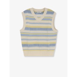 Unisex sleeveless cotton sweater