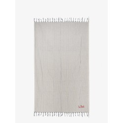 Striped cotton beach towel