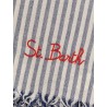 Striped cotton beach towel