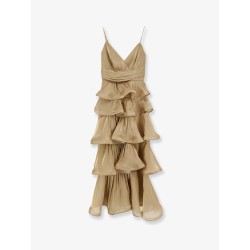 Flounced long dress