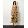 Flounced long dress
