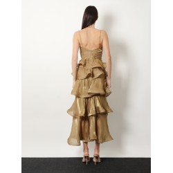 Flounced long dress