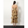 Flounced long dress