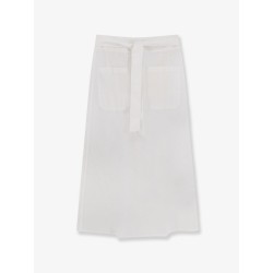 Tie-Waist cotton and linen skirt