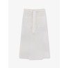 Tie-Waist cotton and linen skirt