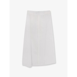 Tie-Waist cotton and linen skirt