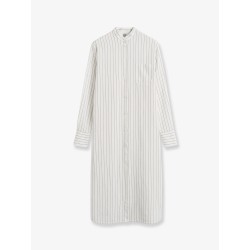 Striped Summer viscose, silk and cotton dress