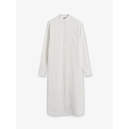 Striped Summer viscose, silk and cotton dress
