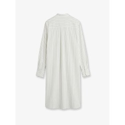 Striped Summer viscose, silk and cotton dress