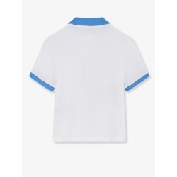 Cotton polo shirt with Medusa embroidery