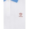 Cotton polo shirt with Medusa embroidery